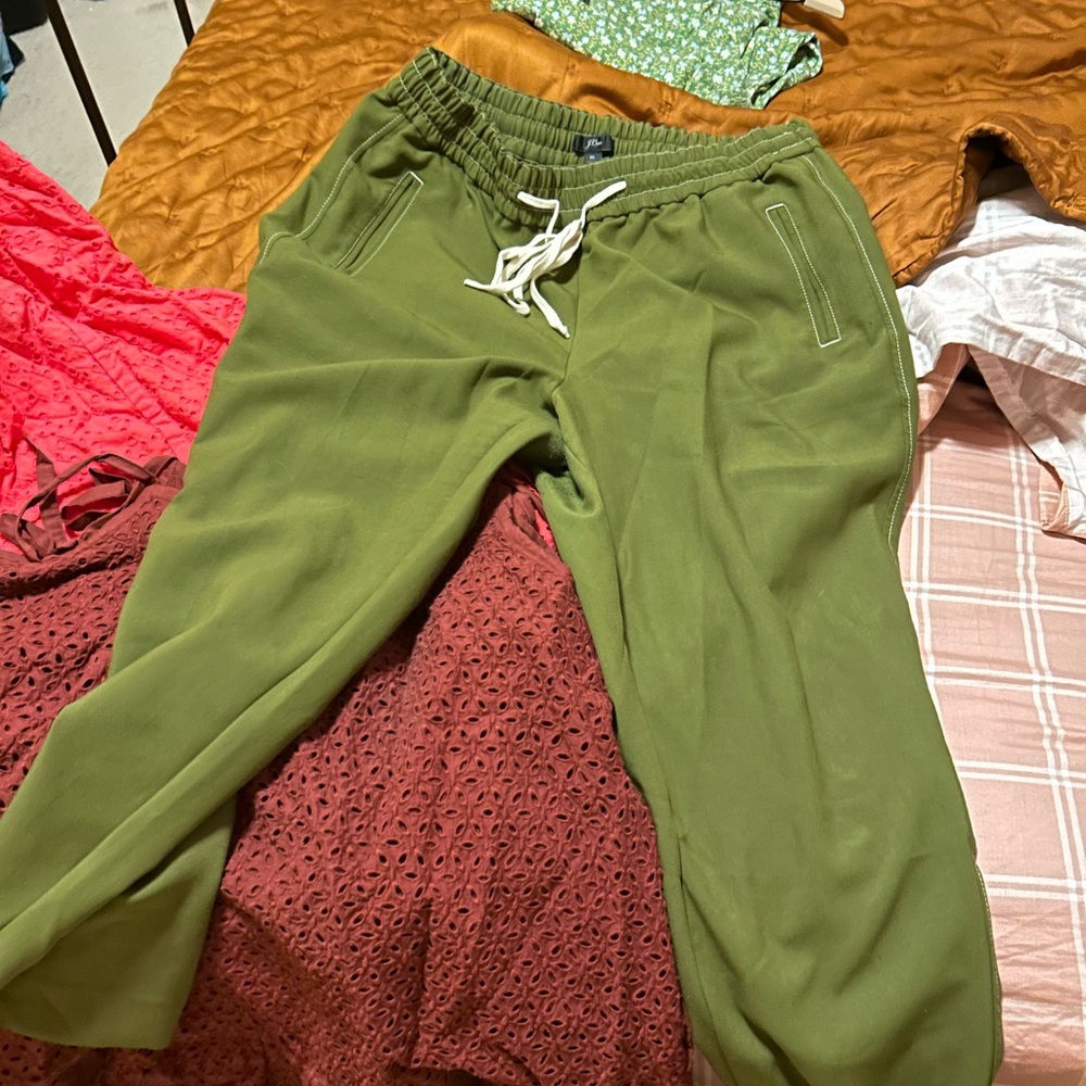 J. Crew Olive Green womens Joggers